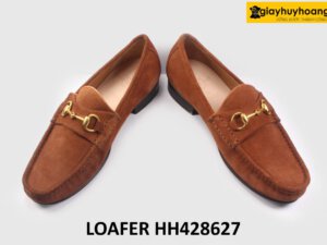 [Size 41] Giày lười nam da lộn 2 khóa Horesit Loafer HH428627 004