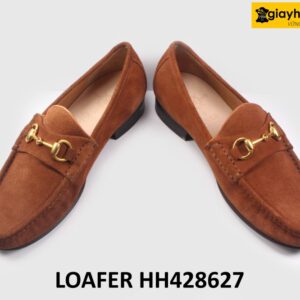 [Size 41] Giày lười nam da lộn 2 khóa Horesit Loafer HH428627 004