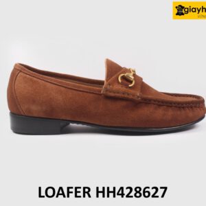 [Size 41] Giày lười nam da lộn 2 khóa Horesit Loafer HH428627 001