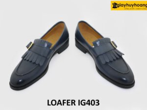[size 40] Giày lười nam màu xanh navy trẻ trung loafer IG403 004