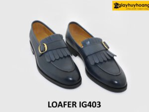 [size 40] Giày lười nam màu xanh navy trẻ trung loafer IG403 003