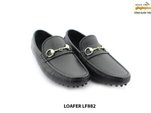 [Outlet size 39] Giày lười nam da bò vân hạt loafer LF882 003