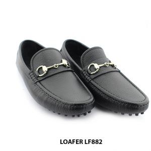 [Outlet size 39] Giày lười nam da bò vân hạt loafer LF882 003