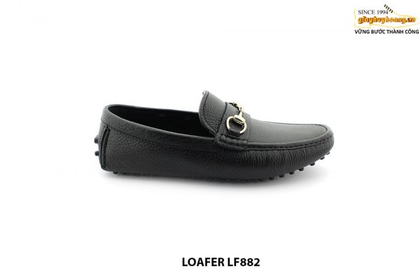 [Outlet size 39] Giày lười nam da bò vân hạt loafer LF882 001