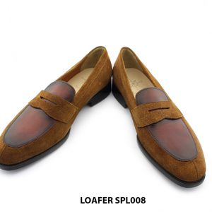 [Outlet size 44] Giày lười nam da lộn thời trang Loafer SPL008 004