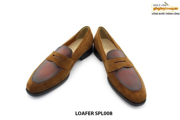 [Outlet size 44] Giày lười nam da lộn thời trang Loafer SPL008 004