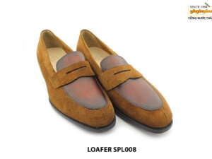 [Outlet size 44] Giày lười nam da lộn thời trang Loafer SPL008 003