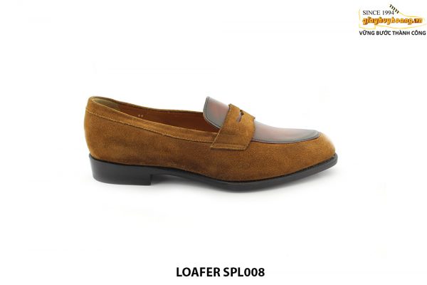 [Outlet size 44] Giày lười nam da lộn thời trang Loafer SPL008 001