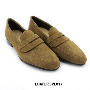 [Outlet size 40.5] Giày lười nam da lộn đế da bò loafer SPL017 003