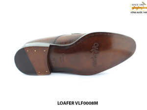 [Outlet size 41] Giày lười nam vân cá sấu loafer VLF0008M 006