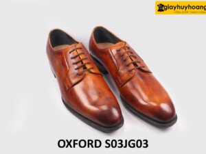 [Size 40] Giày tây nam đóng thủ công chính hãng Derby S03JG03 005
