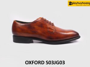 [Size 40] Giày tây nam đóng thủ công chính hãng Derby S03JG03 001