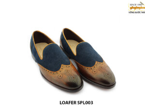 [Outlet size 42] Giày lười nam đế da bò loafer SPL003 004