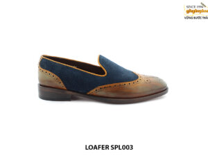 [Outlet size 42] Giày lười nam đế da bò loafer SPL003 001
