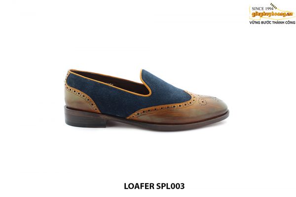 [Outlet size 42] Giày lười nam đế da bò loafer SPL003 001