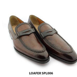 [Outlet size 46] Giày da nam bàn chân to Loafer SPL006 003