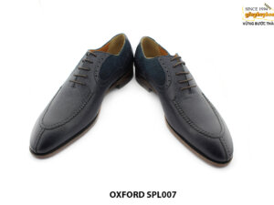 [Outlet size 45] Giày da nam màu xanh navy Oxford SPL007 003