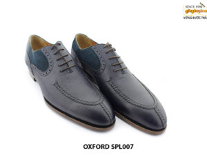 [Outlet size 45] Giày da nam màu xanh navy Oxford SPL007 003