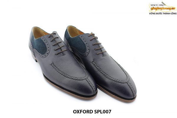 [Outlet size 45] Giày da nam màu xanh navy Oxford SPL007 003