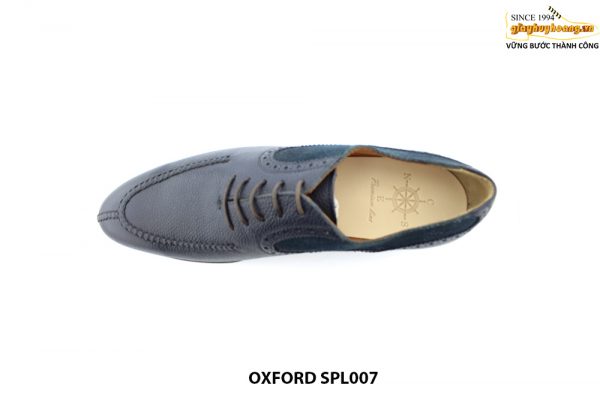 [Outlet size 45] Giày da nam màu xanh navy Oxford SPL007 002