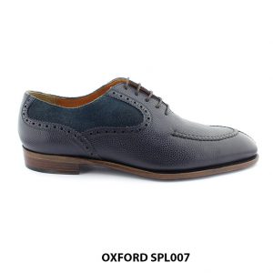 [Outlet size 45] Giày da nam màu xanh navy Oxford SPL007 001