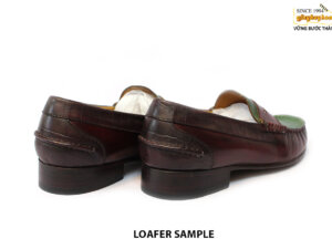 [Outlet size 39] Giày lười nam phối màu xanh đỏ Loafer Sample 005