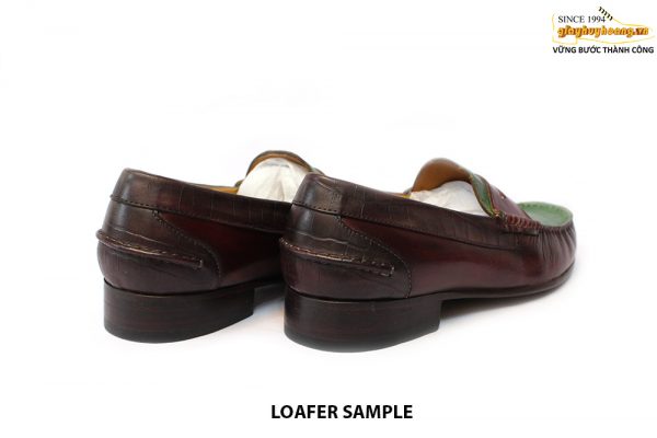 [Outlet size 39] Giày lười nam phối màu xanh đỏ Loafer Sample 005