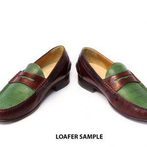 [Outlet size 39] Giày lười nam phối màu xanh đỏ Loafer Sample 004
