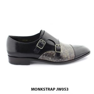 [Outlet size 46] Giày da nam 2 khoá size to Monkstrap JW043 001
