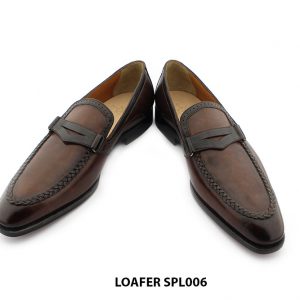[Outlet size 46] Giày da nam bàn chân to Loafer SPL006 004