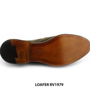 [Outlet size 40] Giày lười nam da lộn đế da Penny Loafer RV1979 006