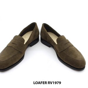 [Outlet size 40] Giày lười nam da lộn đế da Penny Loafer RV1979 004