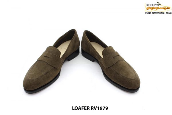 [Outlet size 40] Giày lười nam da lộn đế da Penny Loafer RV1979 004