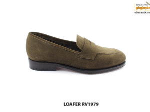 [Outlet size 40] Giày lười nam da lộn đế da Penny Loafer RV1979 001
