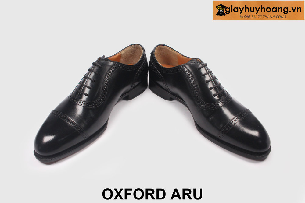 ban-giay-da-oxford-nam-cao-cap-giayhuyhoang-aru-4 Giày da nam hàng hiệu công sở chính hãng Oxford ARU 004