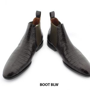 [Outlet size 42] Giày da nam vân cá sấu Chelsea Boot BLW 002