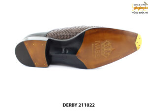 [Outlet size 42] Giày da nam da đan xen Derby 211022 006