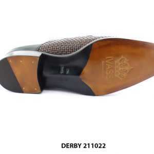 [Outlet size 42] Giày da nam da đan xen Derby 211022 006