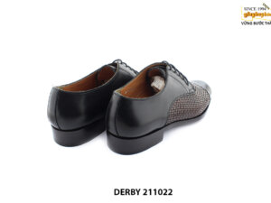 [Outlet size 42] Giày da nam da đan xen Derby 211022 005