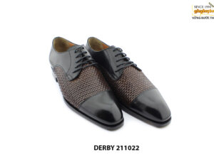 [Outlet size 42] Giày da nam da đan xen Derby 211022 003