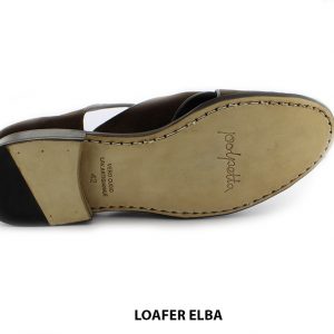 [Outlet size 42] Giày dép nam da lộn đế khâu loafer ELBA 004