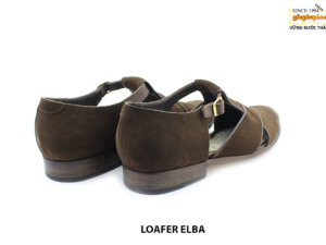[Outlet size 42] Giày dép nam da lộn đế khâu loafer ELBA 003