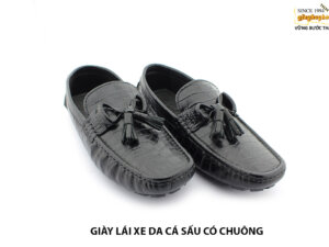 [Outlet size 38] Giày da nam lái xe vân cá sấu loafer 003