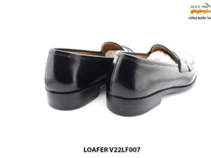 [Outlet size 41] Giày lười nam đen trắng cao cấp Loafer V22LF007 004