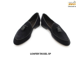 [Outlet size 39.5] Giày da nam da lộn xanh navy loafer SP 004