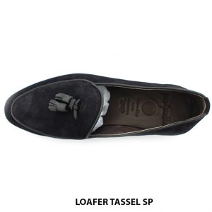 [Outlet size 39.5] Giày da nam da lộn xanh navy loafer SP 002
