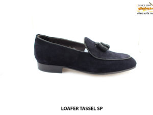 [Outlet size 39.5] Giày da nam da lộn xanh navy loafer SP 001
