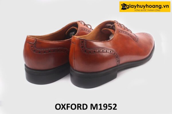 Giày Oxford da nam đục lỗ màu bò Brogues M1952 005