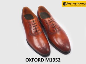 Giày Oxford da nam đục lỗ màu bò Brogues M1952 003