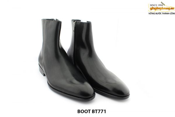 [Outlet 42+44] Giày da nam cổ cao Zip Boot BT771 001